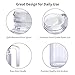 Water Pitcher, OCUBE Food-Grade Plastic Acrylic Juice Jugs with Lid(1.1 Liters) Shatterproof and Heat Resistant Party Pitcher for Water,Iced Tea,Orange Juice,Lemonade,Milk and More Beverages-Clear