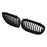 Front Center Kidney Grille Grill for 2003-2006 BMW E46 2-Door Coupe Cabriolet Glossy Black