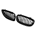 Front Center Kidney Grille Grill for 2003-2006 BMW E46 2-Door Coupe Cabriolet Glossy Black