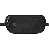MoKo FRID Blocking Money Belt Undercover Hidden Travel Wallet for Men &amp; Women