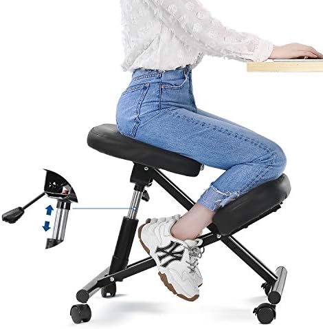 MaxKare Ergonomic Kneeling Chair Home Office Chairs with Height Adjustable for Corrective 