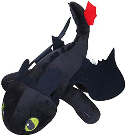 Lucky Lian Toothless Plush, Toothless Night Fury Stuffed Animal Plush Doll Toy Gift for Kids (23.58 inch)