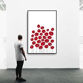 signwin Framed Canvas Wall Art Beautiful Leaves Canvas...