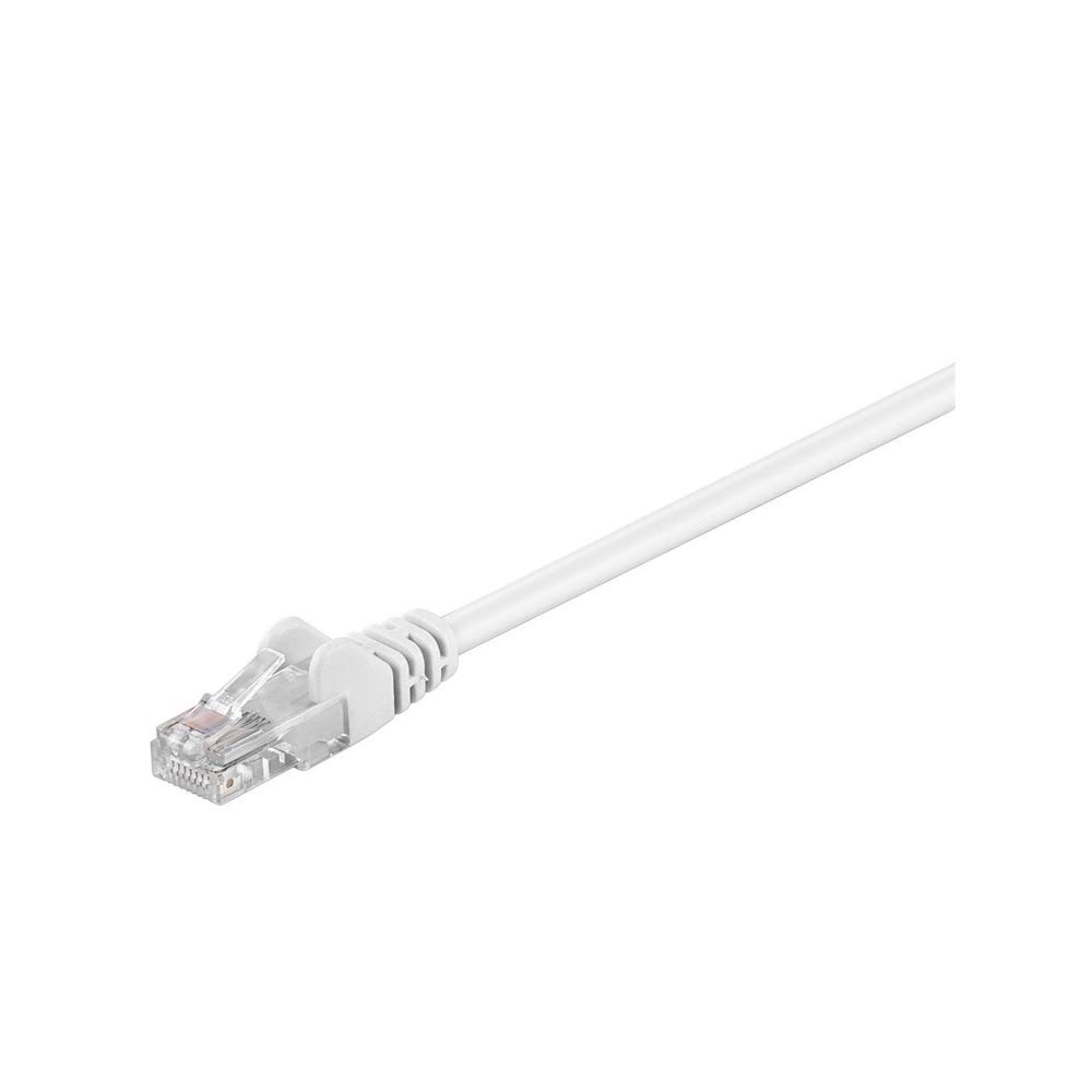 Goobay 68502 CAT 5e Patchcable, U/UTP, White, 10m Cable Length