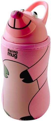 Amazon Co Jp サーモマグ アニマルボトル ストローボトル 380ml ピンク ブタ ベビー マタニティ
