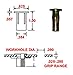 S25MG280 Steel PRE-BULBED Shank, Multi-Grip Rivet-NUT Gold ZINC Finish, 1/4-20 X .020-.280 Grip Range (Pack of 25)