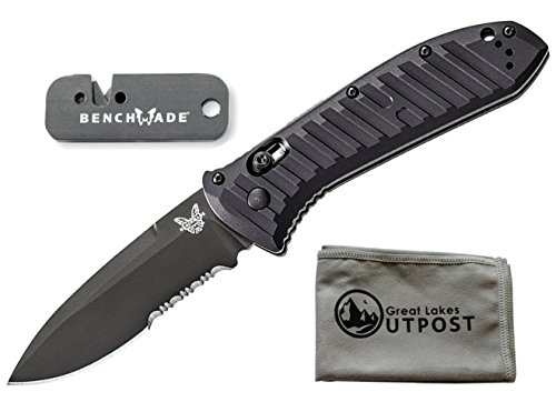 Benchmade 5700SBK Presidio Ii Auto Axis Knife with Sharpener and Cloth
