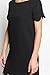 TheMogan Women's Scalloped Hem Short Sleeve Boatneck Mini Shift Dress