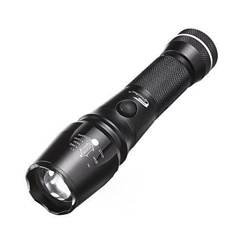 Super Bright Flashlight, Hausbell T6-C 1500LM Tactical LED Flashlight with Magnet Base for Camping,Patented product, 2 YEAR warranty!