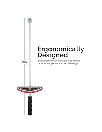 Tooluxe 03703l torquímetro de 3 8 pulgadas y ½ pulgada, doble, de acero templado   0 150 pies libras.