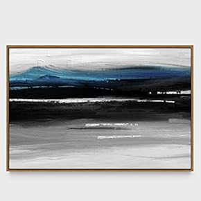 signwin Framed Canvas Wall Art Abstract Seascape Canvas...