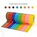 8 Roll Colored Masking Tape, 1.5 Inch Wide Craft Rainbow Masking Tape Labeling Tape Roll for DIY, Art, Coding and Labeling, 8 Colors, 80 Yards Total