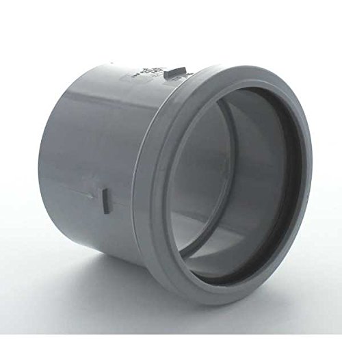 HUNTER 110mm GREY Soil Pipe and fittings Select individual parts as required. (GREY Single Socket Coupler)