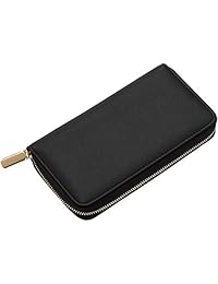 Travelambo - Cartera de gran capacidad para tarjetas de crédito (piel RFID)