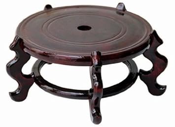 Beautiful Hand Craft Rosewood Oriental Vase Stand 7 5 By Asian