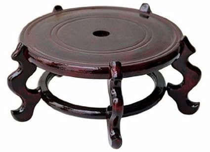 Beautiful Hand Craft Rosewood Oriental Vase Stand 7 5 By Asian