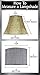 Aspen Creative 30043 Transitional Scallop Bell Shape Spider Construction Lamp Shade in Beige, 17