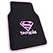Supergirl DC Comics Logo Front & Rear Seat Car Truck SUV Carpet Floor Mats - 4PC