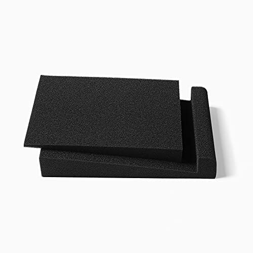 SS5 Studio Monitor Isolation Pads, HighDensity Acoustic Foam Tilted