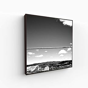 Canvas Wall Art for Living Room, Bedroom Monochrome Building Framed Canvas Prints for Home Decoration Ready to Hang - 16x16 inches