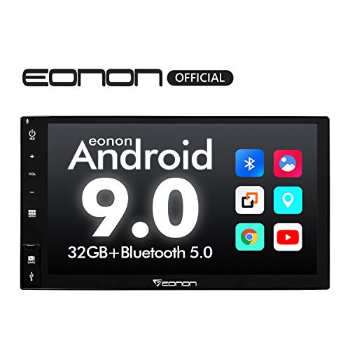 Car Stereo,Double Din Car Stereo Eonon Android 9.0 Car Radio, 7 Inch 32GB ROM Car GPS Navigation Head Unit, Support Android auto, Carplay, Fastboot Bluetooth, WiFi Connection (NO DVD/CD)- GA2177