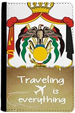 Jordan National Emblem Country Traveling quato Passport Holder Travel Wallet Cover Case Card Purse