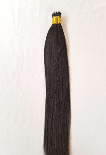 18″ 100grams,100strands,Nano Ring (Nano Tip) Remy Human Hair Extensions #1B Off Black
