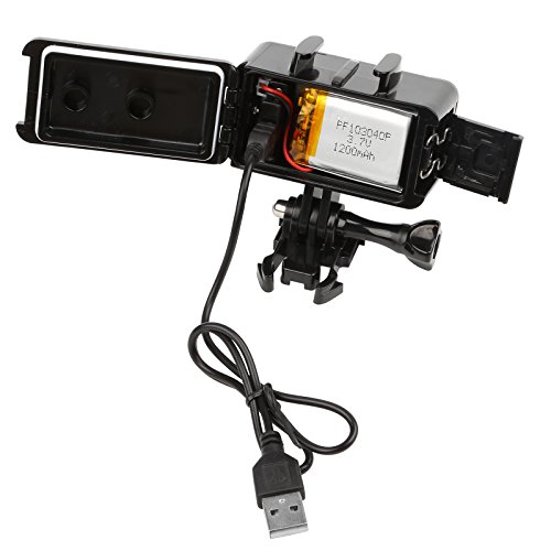 SHOOT Diving Light Super Bright Waterproof 30m Fishing LED Fill for GoPro HERO8/7 Black Silver White/6/5/5S/4/4S and Other Action Camera Waterproof Digital Camera,1200mAh Built-in Rechargeable Battery