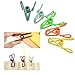 100pcs Utility Clips, Lystaii Multipurpose Clothesline Clips Bag Clips Steel Wire Clips Clothes Pegs Pins for Drying Home Laundry Office Cord Clothespins Fastener Socks Scarfs Assorted Colors