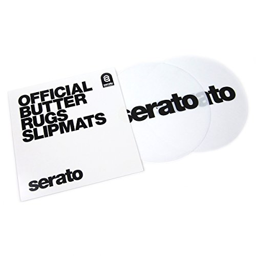 Serato OSA-SM-BLK-BR 12'' 'Butter Rug' Slipmats, Black, Pair