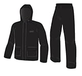 Coleman Lightweight PVC Rain Suit, Black, XX-Large