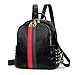 Leparvi Backpack Purse For Women Nylon Mini Daypack Bag Ladies Tote Handbag Purse Crossbody Bags School Work (Mini Black)