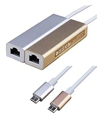 USB C HUB, loistu tipo C a puertos USB 3.0 con una interfaz de red Ethernet 1000 Mbps para nuevo MacBook Pro  Chromebook pixelwith Dell XPS y más dispositivos USB C Plug, Dorado