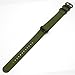 CIVO Heavy Duty G10 Zulu Military Watch Bands NATO Premium Ballistic Nylon Watch Strap 5 Black Rings with Stainless Steel Buckle 20mm 22mm 24mm (army green, 20mm)