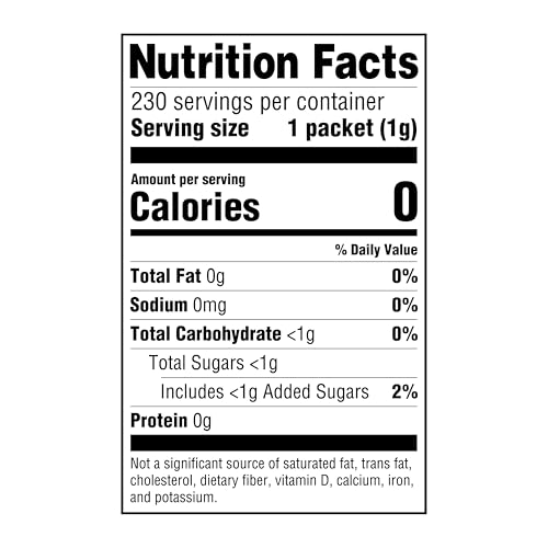 AMAZON GROCERY, ZERO CALORIE ASPARTAME SWEETENER PACKETS, 230 CT (PREVIOUSLY HAPPY BELLY, PACKAGING MAY VARY)
