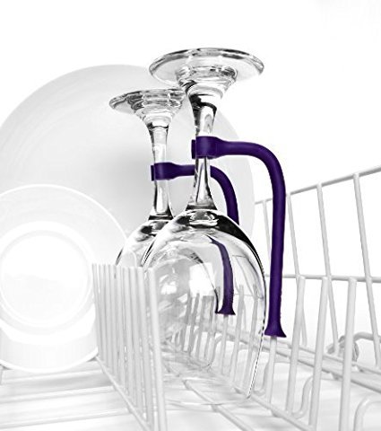 Tether Stemware Saver flexible dishwasher 8 sets for Wine Glass Dishwasher Holder (8) - Thumbnail 5