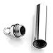 Zysta Stainless Steel Sealed Cylinder Tube Locket Cremation Urn Ashes Filler Holder Container Memorial Pendant Necklace 27 inches Chain Link