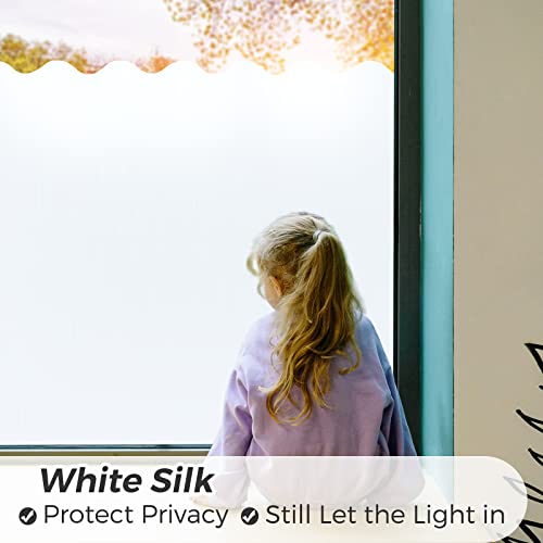 Window Privacy Film Privacy Window Film Heat Blocking: Frosted Glass Window Film Sun Blocking Non Adhesive Window Tint Static Cling for Window Film Home Office