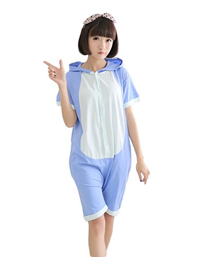 Yimidear Unisex Summer Cute Cartoon Cotton Onesie Sleepwear Cosplay Costume Animal Pajamas