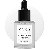 aruen Fermented Tofu Collagen Serum – 68% Fermented Soy Milk with Niacinamide & Hyaluronic Acid – Korean Hydrating Face Serum for Firming, Radiance & Skin Barrier Care (1.01 fl oz / 30ml)