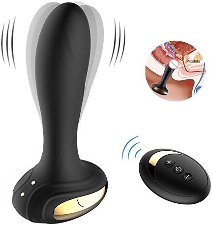 Male Prostate Massager Vibrator Anal Vibrator Sex Toys Remote Control 12 Powerful Vibrating Rechargeable Waterproof- Anal Plugs G Spot Viberate Adult Toys for Men Women and Couples