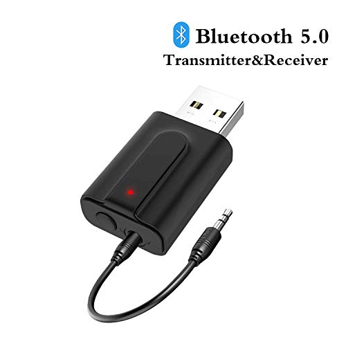 VR-robot Bluetooth 5.0 Transmitter Receiver Adapter, USB Bluetooth Receiver/Transmitter of Low-Latency, Wireless Audio Adapter for TV Home/Car/Laptop Audio - Thumbnail 7