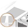 Linda’s Essentials Silicone Stove Gap Covers (2 Pack), Heat Resistant Oven Gap Filler Seals Gaps Between Stovetop and Counter, Easy to Clean Stove Gap Guard (30 Inches, White)