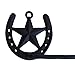 Treasure Gurus Texas Barn Star Horseshoe Bath Towel Bar Rack Holder