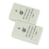 DSTE® 2x EN-EL24 Rechargeable Li-ion Battery for Nikon 1 J5 Camera