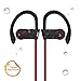 JDB Sport Wireless Bluetooth Headphones In-ear Earbud IPX4 Sweatproof Noise Cancelling for Samsung iPhone iPad HTC and More Smartphones (RED)
