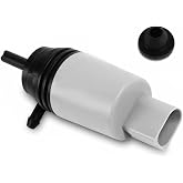 Front Windshield Washer Pump w/Grommet Replacement for BMW 328i, 325xi, 325i, 525i, 535i GT, 550i,640i, M3, M5, M6 Replaces OEM 67126934159, 67127302589, 21323-232316A