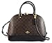 Coach Sierra Satchel Signature Coated Canvas handbag Brown/Black