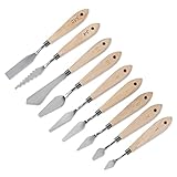 Lightwish Painting Knives,9 Pieces Stainless Steel