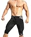 MIZOK Men's Soft Mesh Jammer Swim Suit with Drawstring Black,L